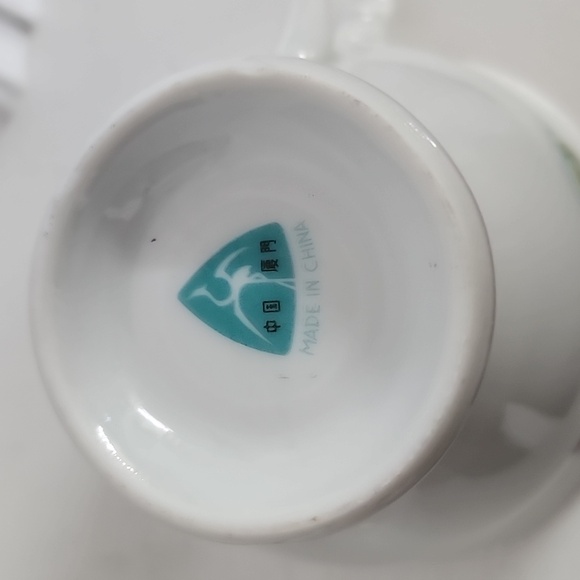 China Screw Pink And Yellow Rose Tea Cup And Saucer Set - Picture 5 of 6